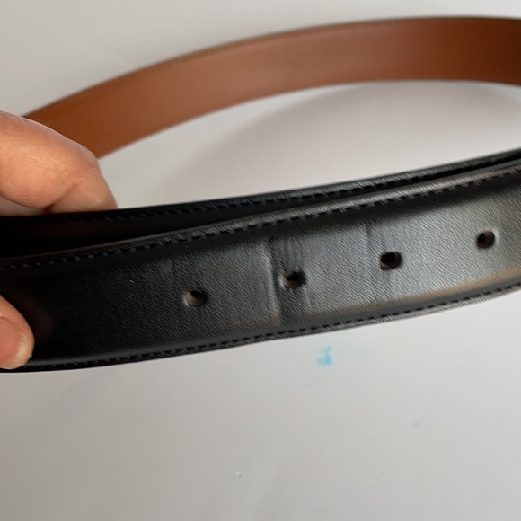 Men’s black leather belt - Picture 6 of 6